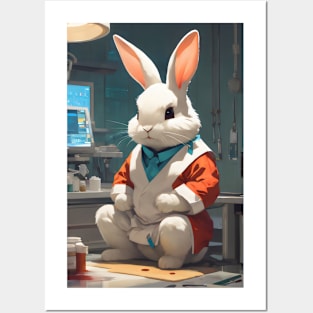 Doctor bunny rabbit Posters and Art